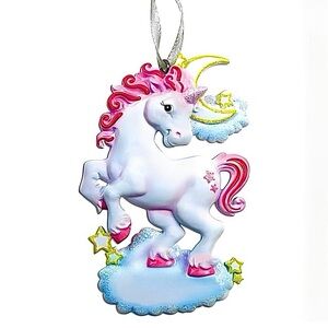 Glittered Sparkle Unicorn Ornament